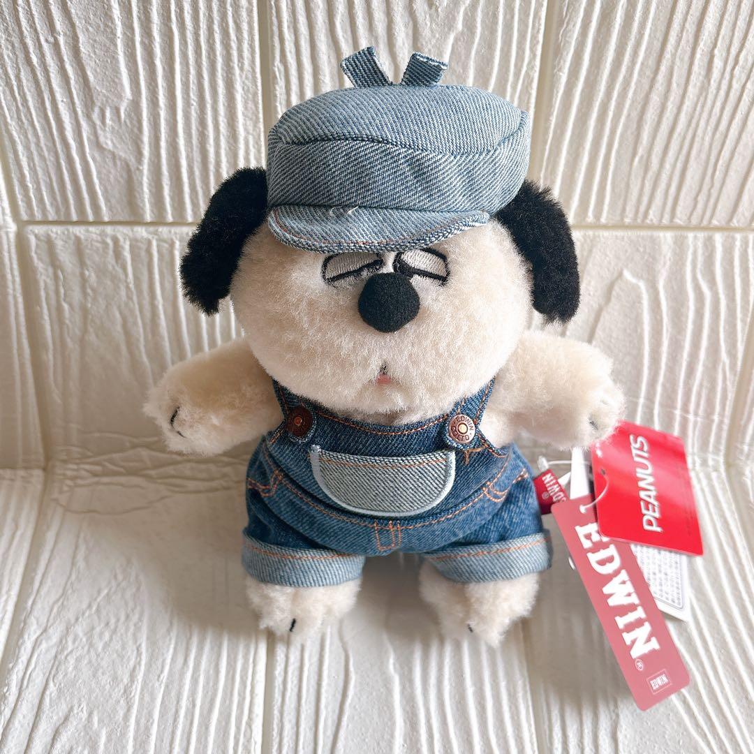 EDWIN デニムブラザーズ オラフ ぬいぐるみ ピーナッツ スヌーピー 新品