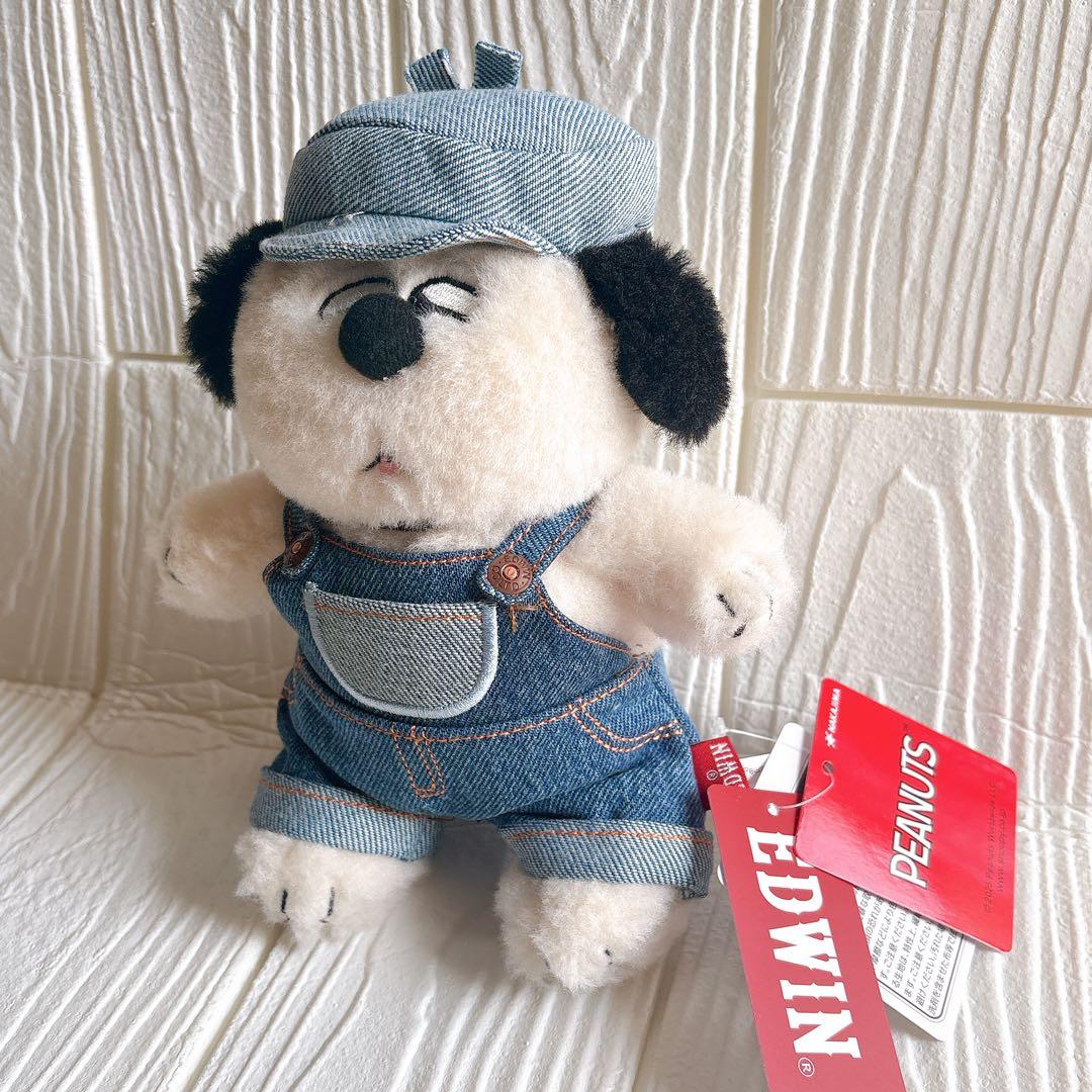 EDWIN デニムブラザーズ オラフ ぬいぐるみ ピーナッツ スヌーピー 新品