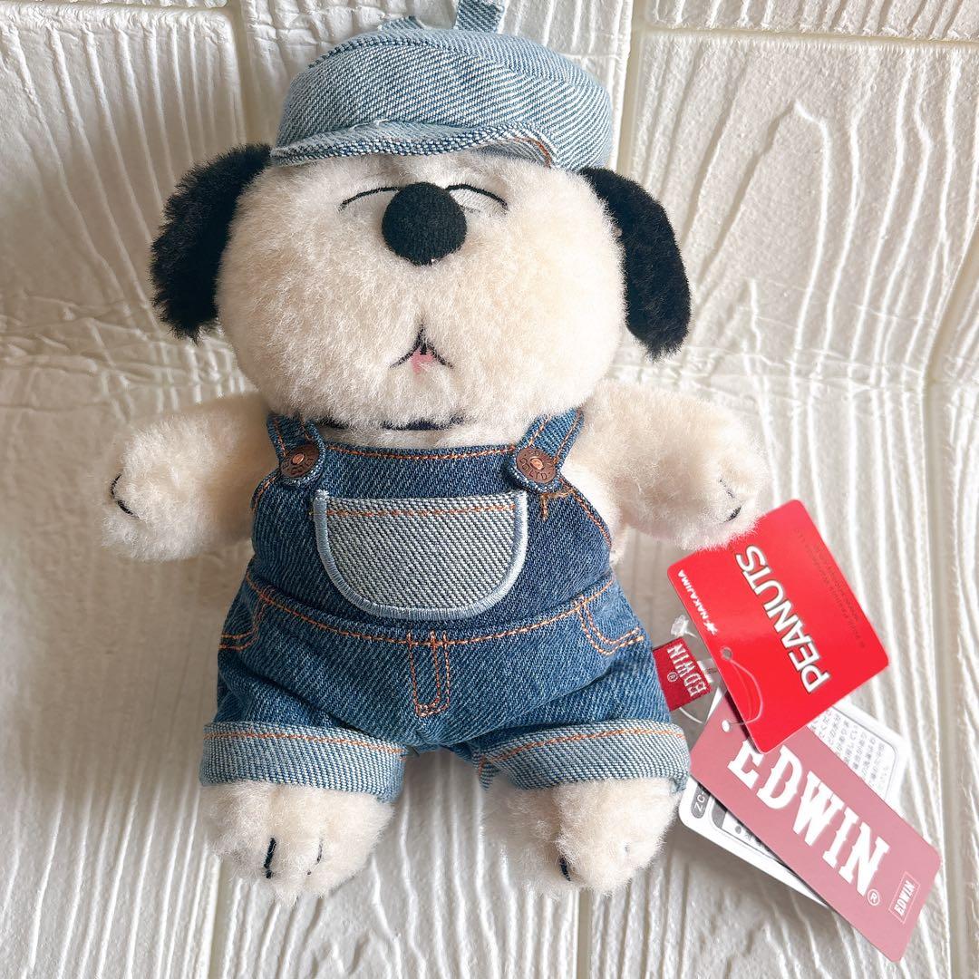 EDWIN デニムブラザーズ オラフ ぬいぐるみ ピーナッツ スヌーピー 新品