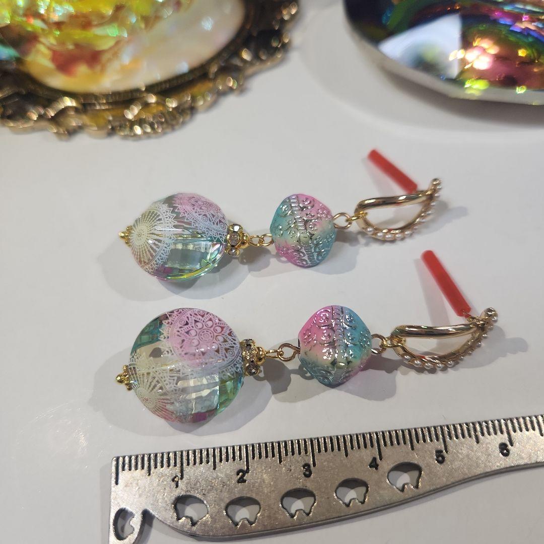ハンドメイドピアス3376