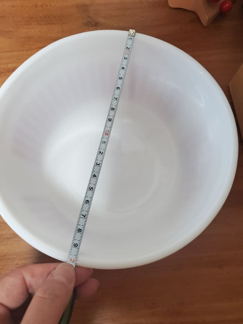 Hazel Atlas大きめキャンディーストライプボウル　ヴィンテージ