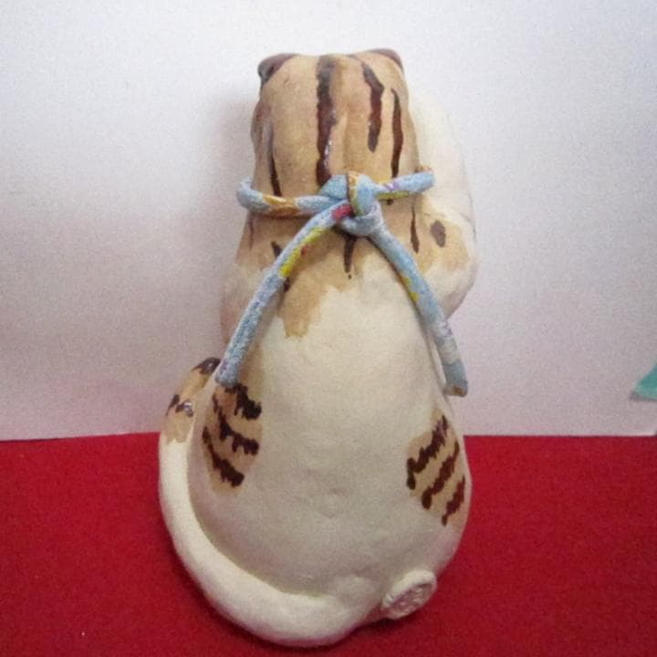 招き猫　作家　新品　スコ招き　陶器　置物