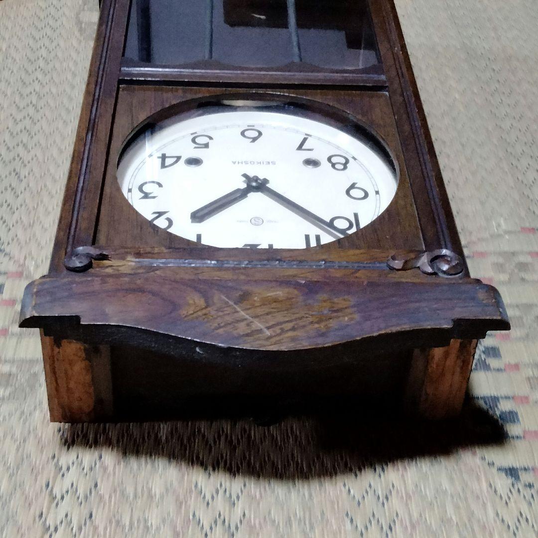 【動作品】セイコー 精工舎 ボンボン時計 ゼンマイ アンティーク 掛け時計