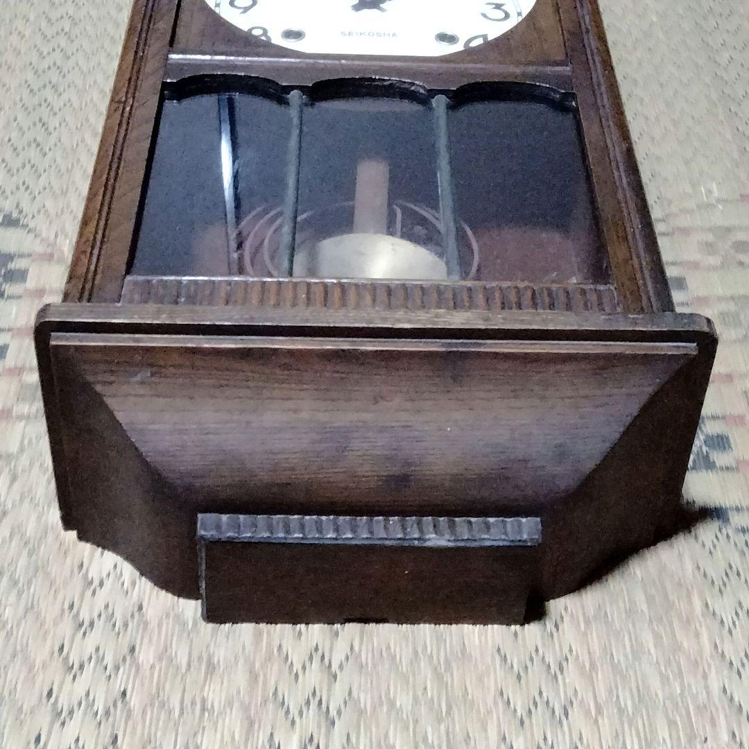 【動作品】セイコー 精工舎 ボンボン時計 ゼンマイ アンティーク 掛け時計