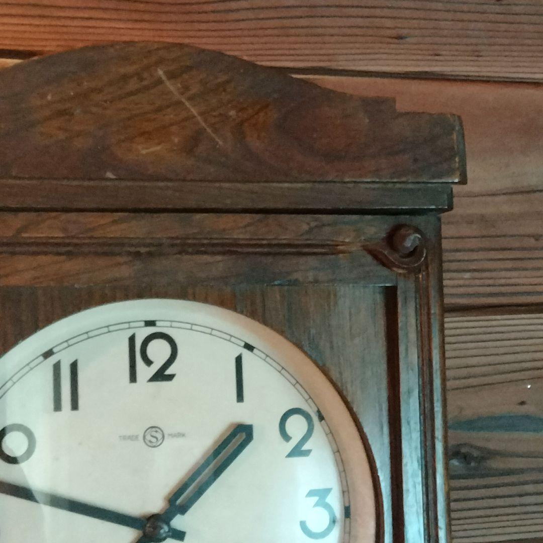 【動作品】セイコー 精工舎 ボンボン時計 ゼンマイ アンティーク 掛け時計