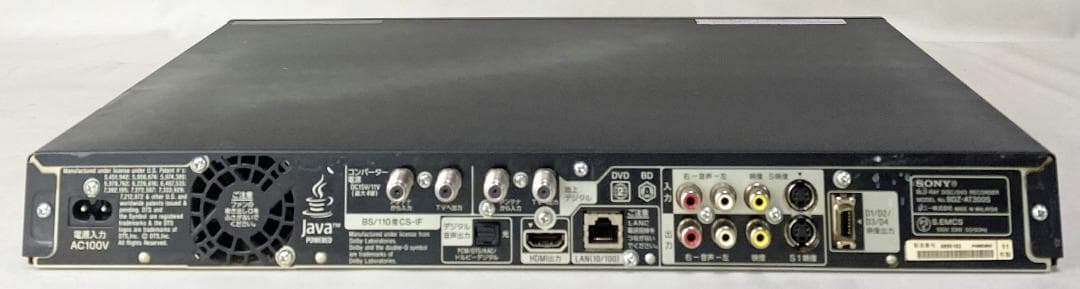 SONY 500GB 1チューナー ブルーレイレコーダー