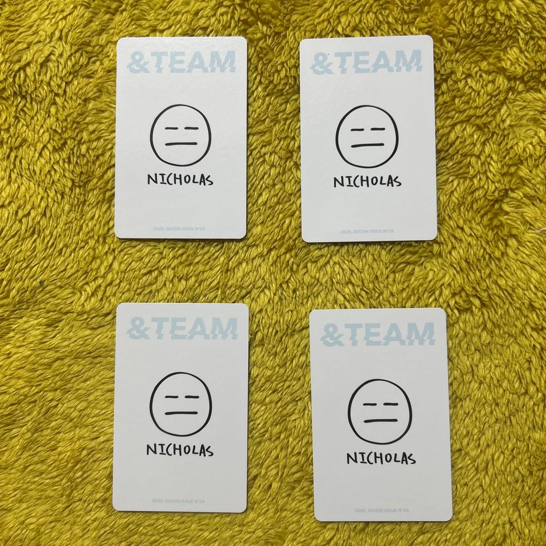 &TEAM ニコラス トレカセット DICON A-TYPE 4枚セット
