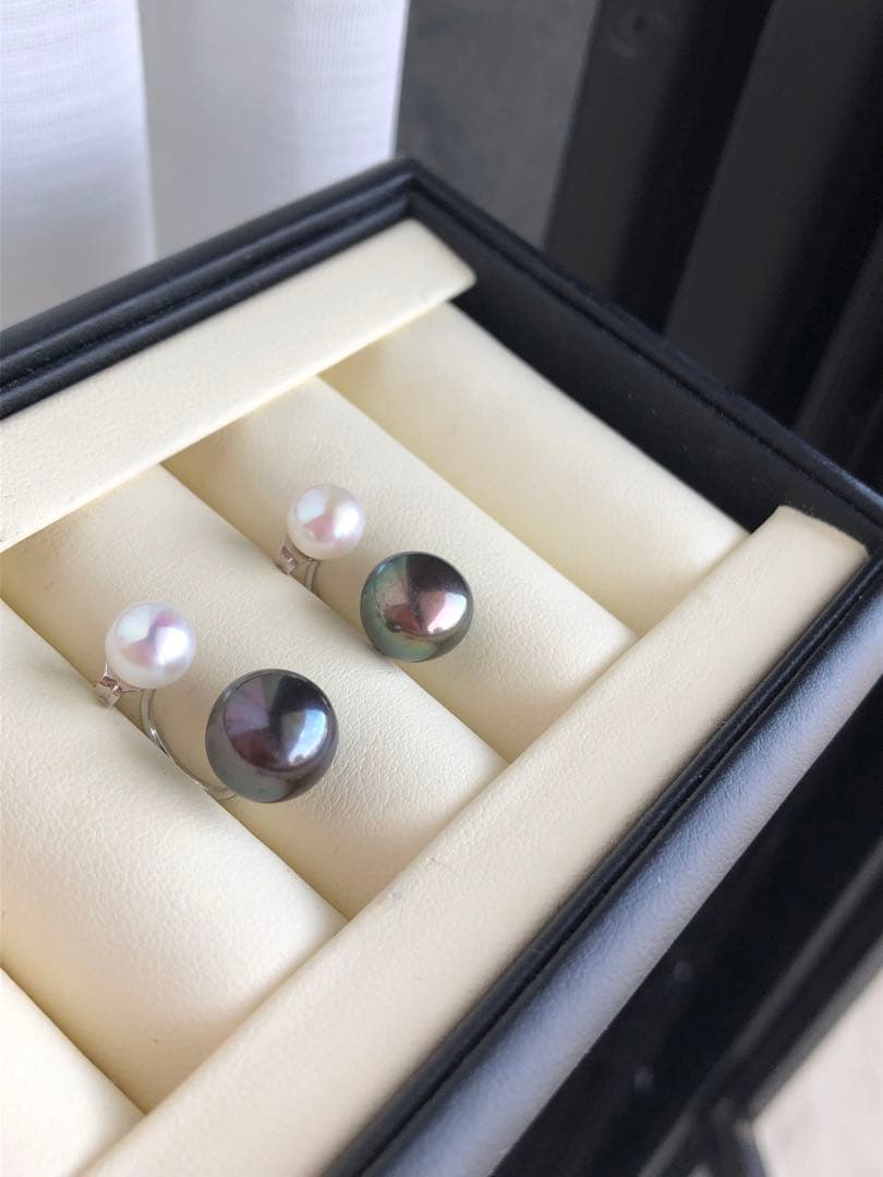 淡水バロックパールピアス　2ways
