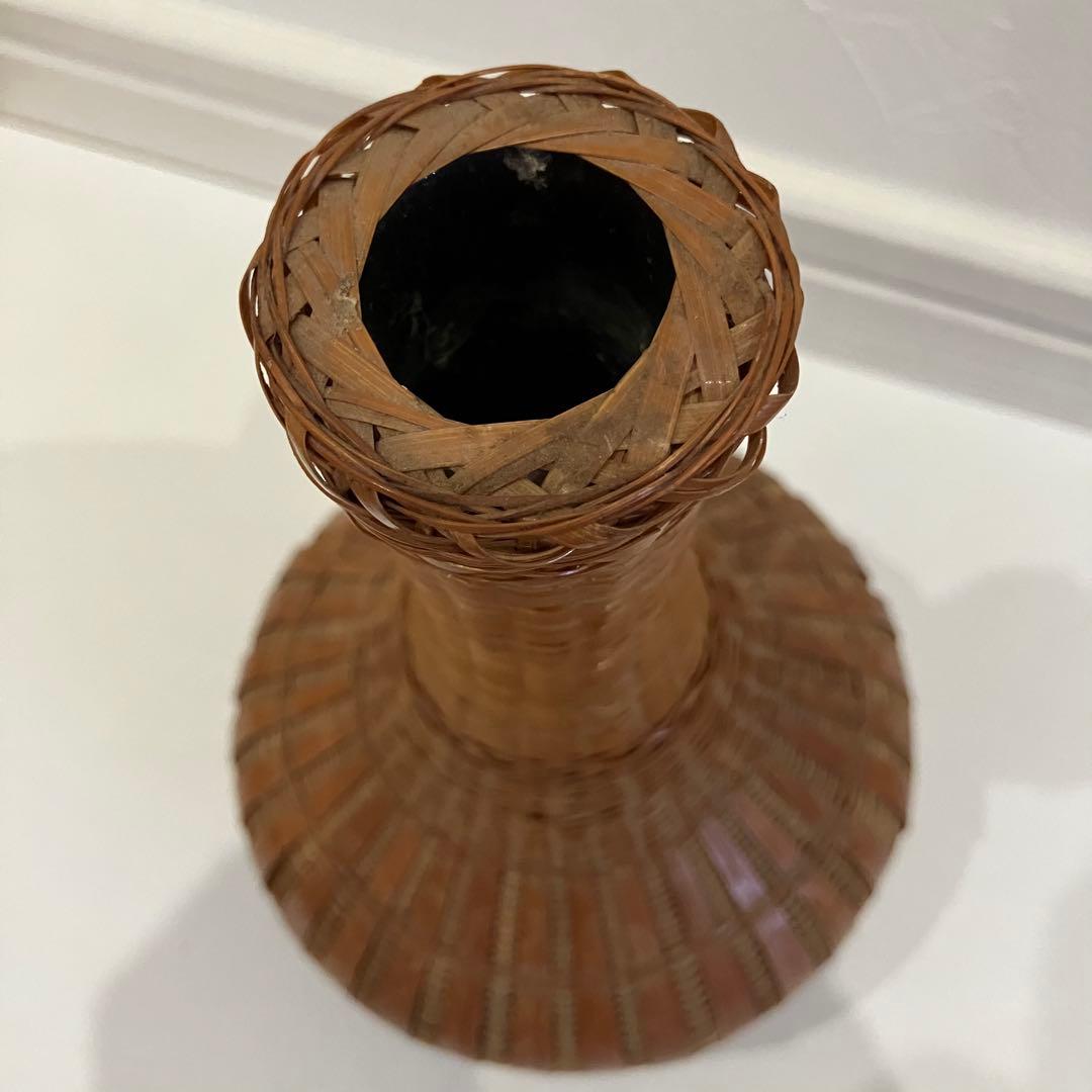 竹細工　一輪挿し　花瓶