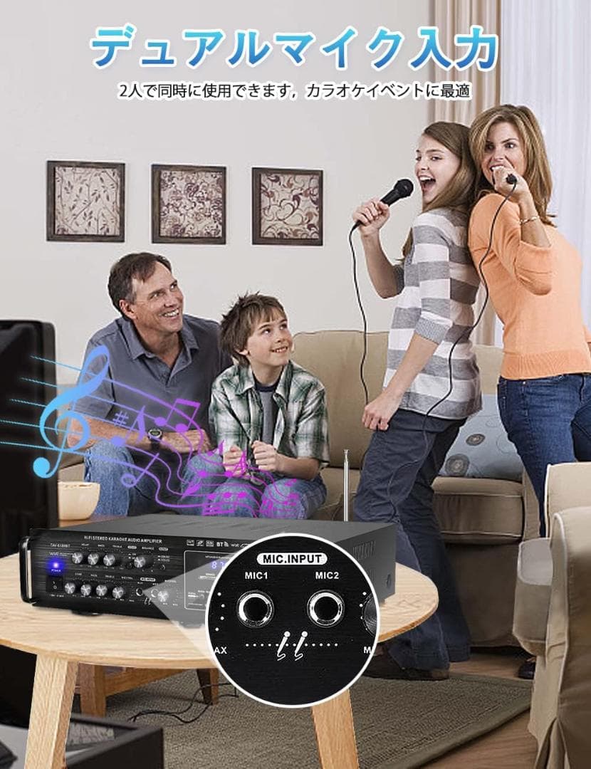 【開封済・未使用】Sunbuckオーディオサウンドアンプ TAV-6188BT