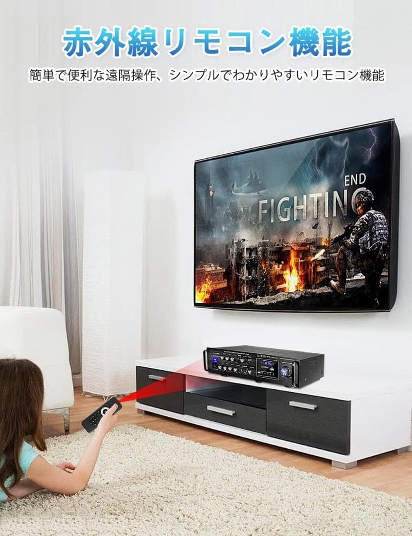 【開封済・未使用】Sunbuckオーディオサウンドアンプ TAV-6188BT