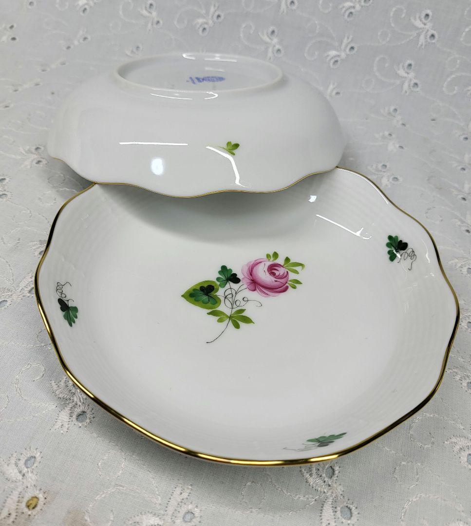 未使用近✨ヘレンド ウィーンの薔薇 サラダ フルーツ ボウル 小皿 深皿①