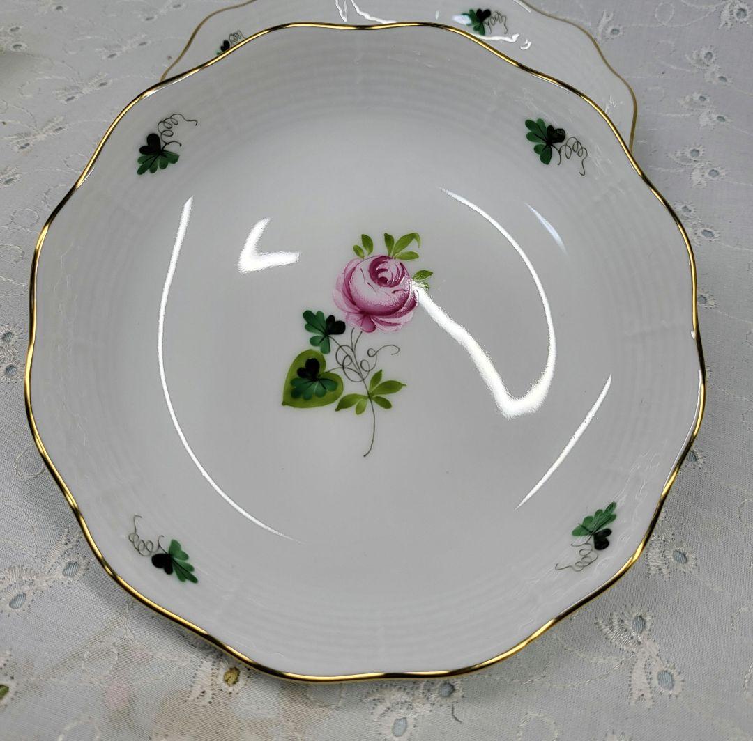 未使用近✨ヘレンド ウィーンの薔薇 サラダ フルーツ ボウル 小皿 深皿①