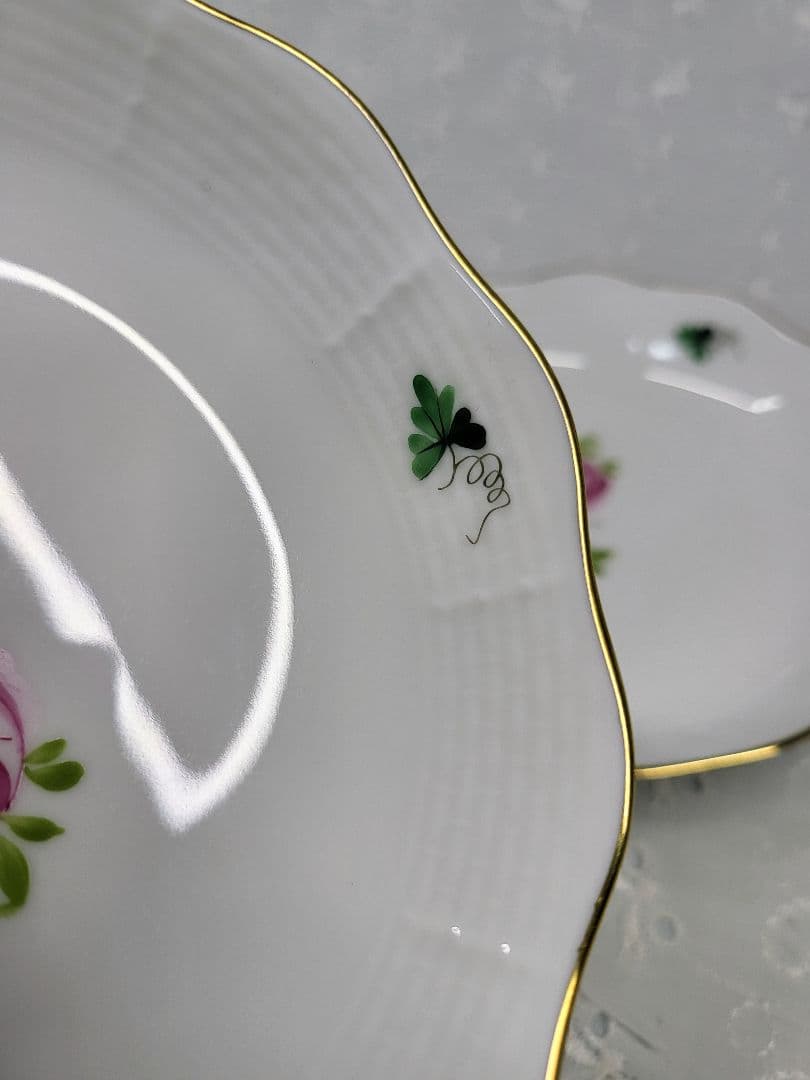 未使用近✨ヘレンド ウィーンの薔薇 サラダ フルーツ ボウル 小皿 深皿①