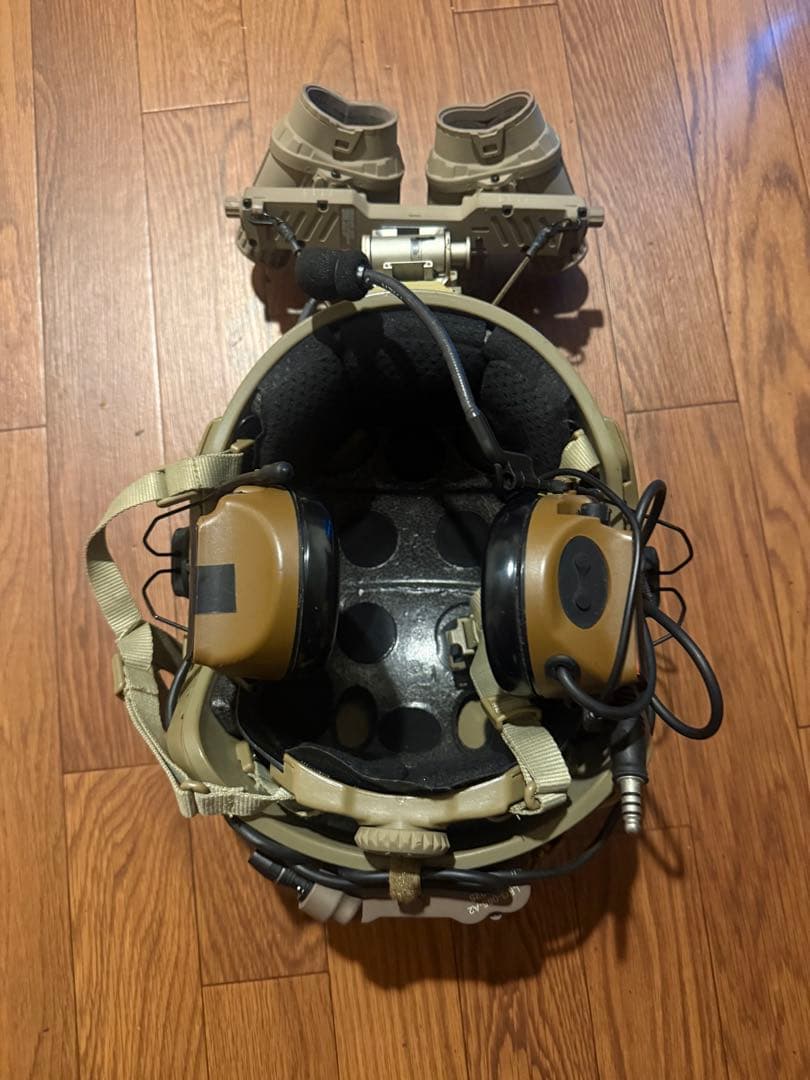 ヘルメット フルセット NVG付き Z-TAC 特殊部隊風 サバゲー装備一式