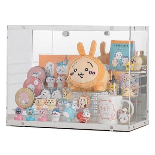 ドウシシャ スタッキングができる 背面ミラーの コレクションケース 扉が外せ☆彡