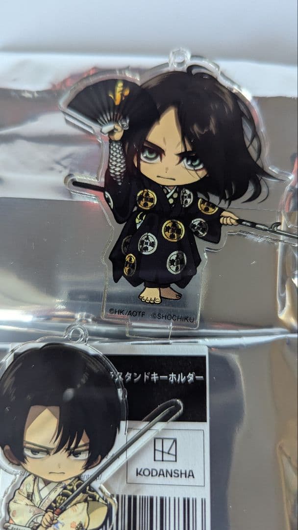 レア　進撃の巨人×歌舞伎コラボ 丸井横浜 歌舞伎ノ舘 キーホルダ　全4種コンプ