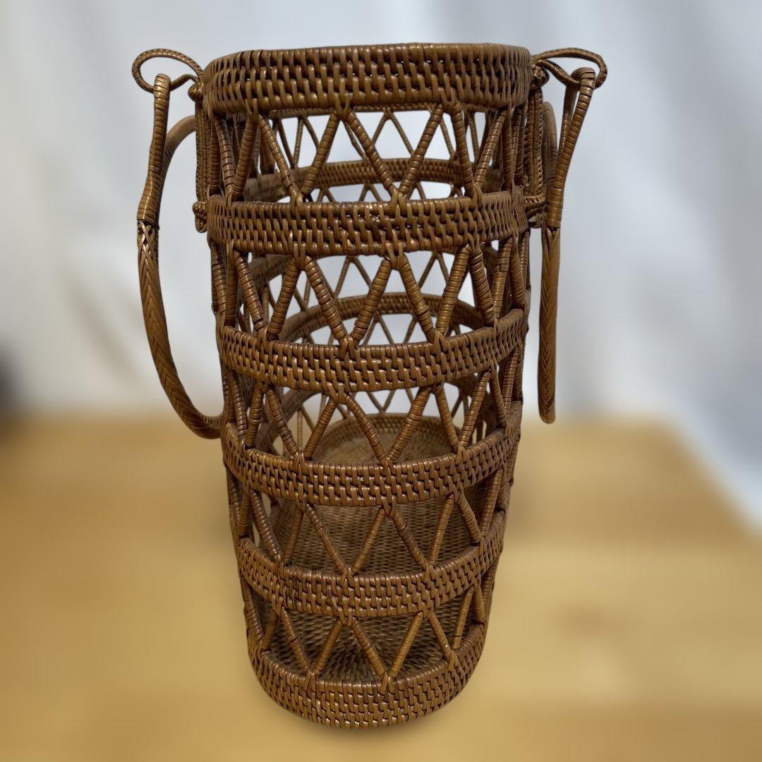 【インドネシア】手作りカゴバッグ