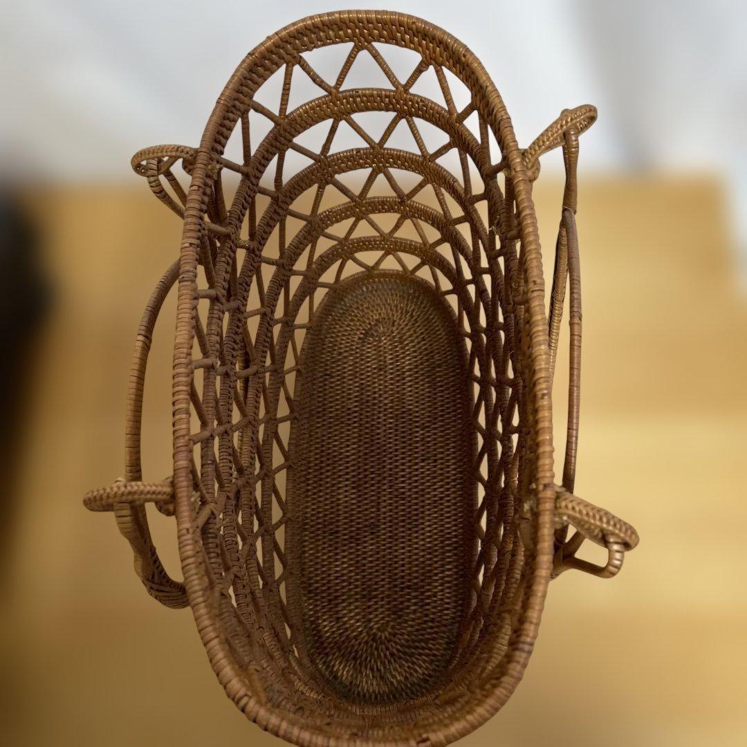 【インドネシア】手作りカゴバッグ