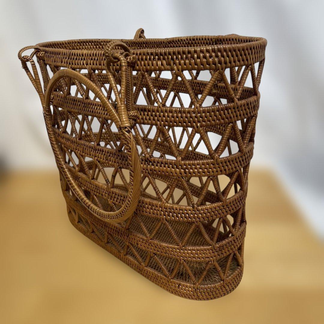 【インドネシア】手作りカゴバッグ