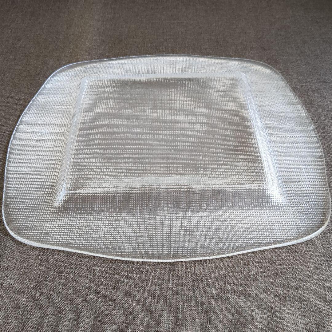 IVV アイブイブイ イタリア製 ガラス スクエア 角皿 大小 2枚 セット