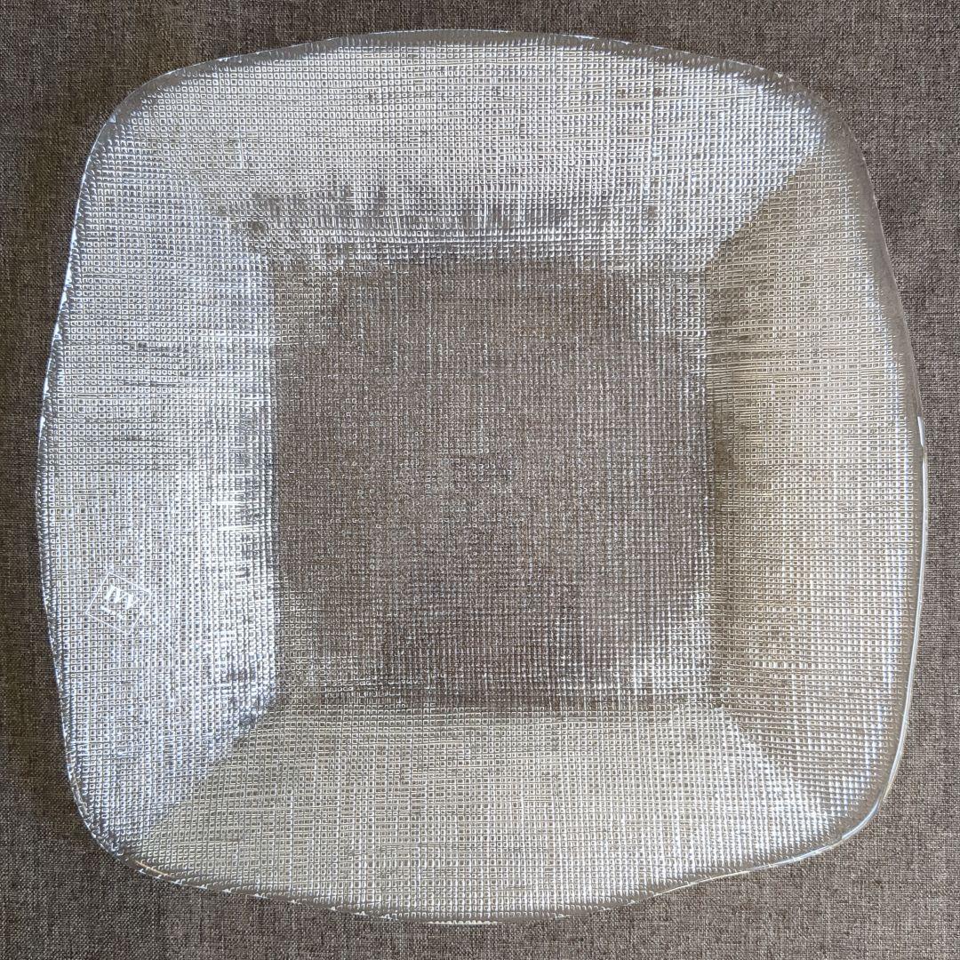 IVV アイブイブイ イタリア製 ガラス スクエア 角皿 大小 2枚 セット