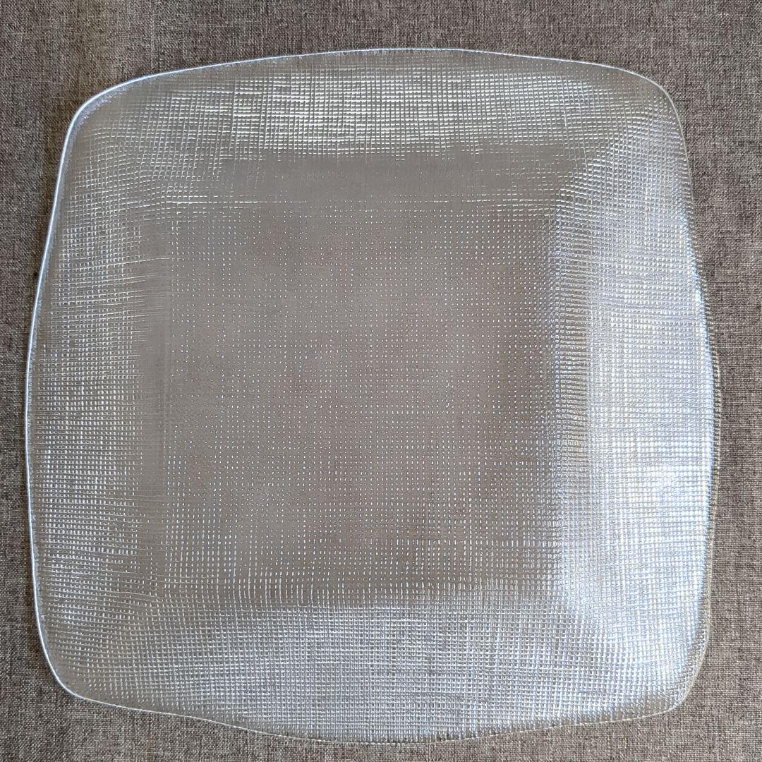 IVV アイブイブイ イタリア製 ガラス スクエア 角皿 大小 2枚 セット