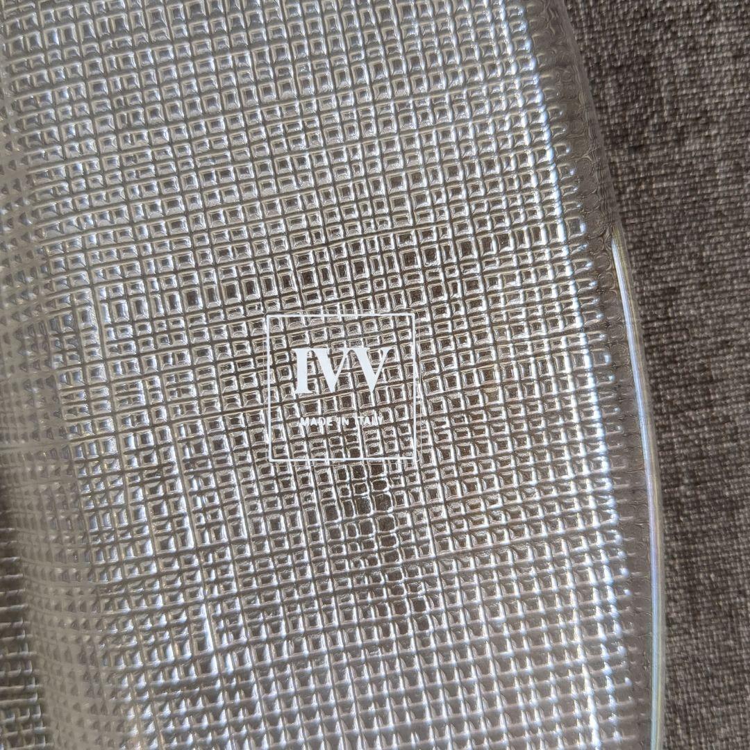 IVV アイブイブイ イタリア製 ガラス スクエア 角皿 大小 2枚 セット