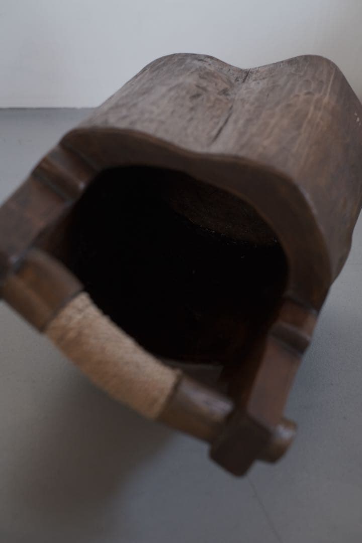 木製手桶 古材 花器 オブジェ