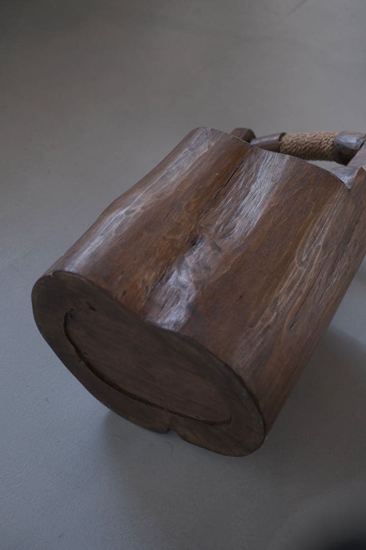 木製手桶 古材 花器 オブジェ