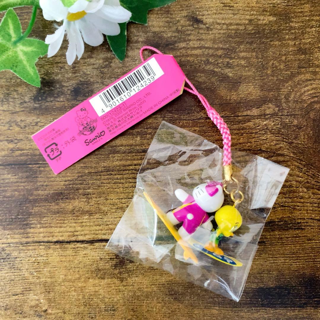 ☆激レア☆ハローキティ　トゥイーティー　根付け　ストラップ　サーフィン　希少