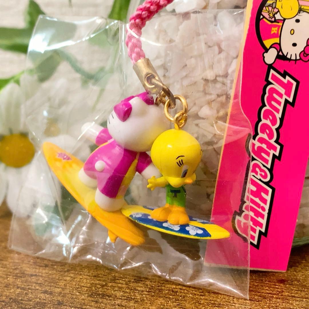 ☆激レア☆ハローキティ　トゥイーティー　根付け　ストラップ　サーフィン　希少