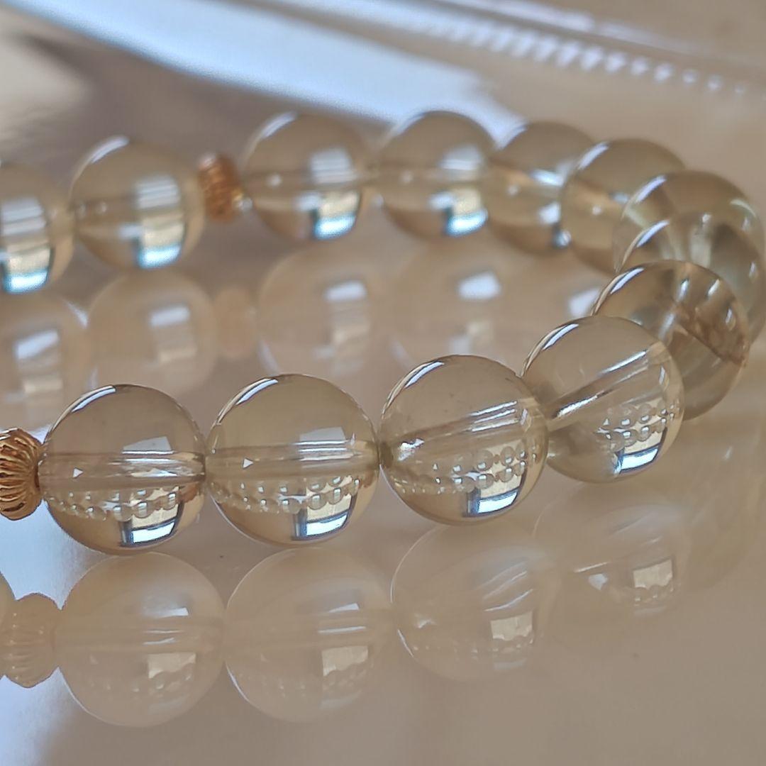 イエローサファイア（プクラジ）ハートブレスレット