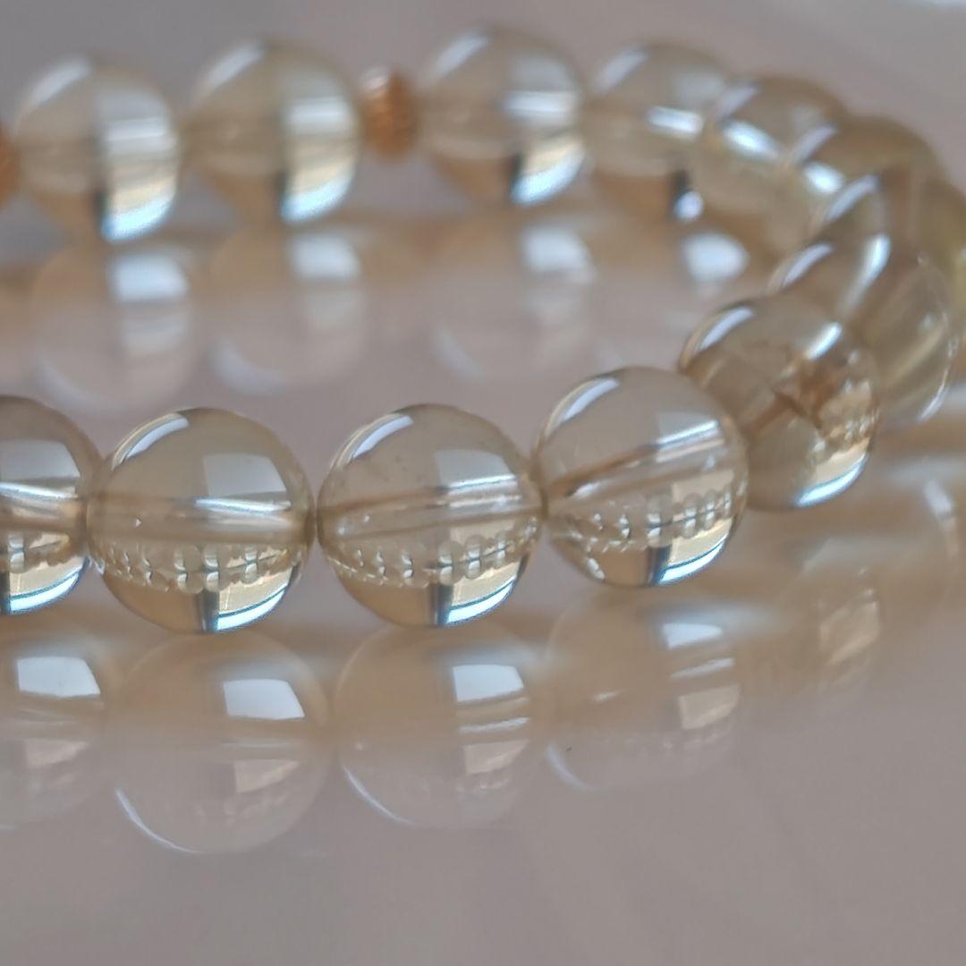 イエローサファイア（プクラジ）ハートブレスレット