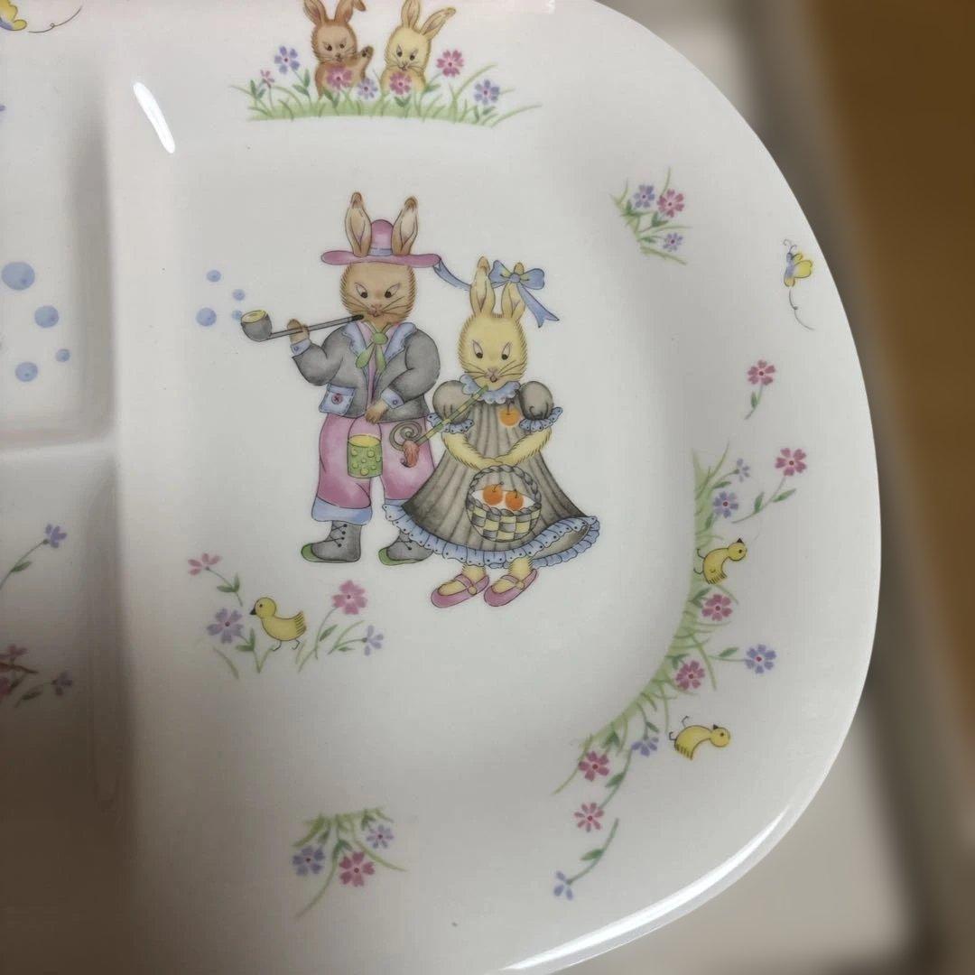 レア　ナルミ NARUMI 仕切り皿 プレート ランチ 27cm 2枚ティーンズ