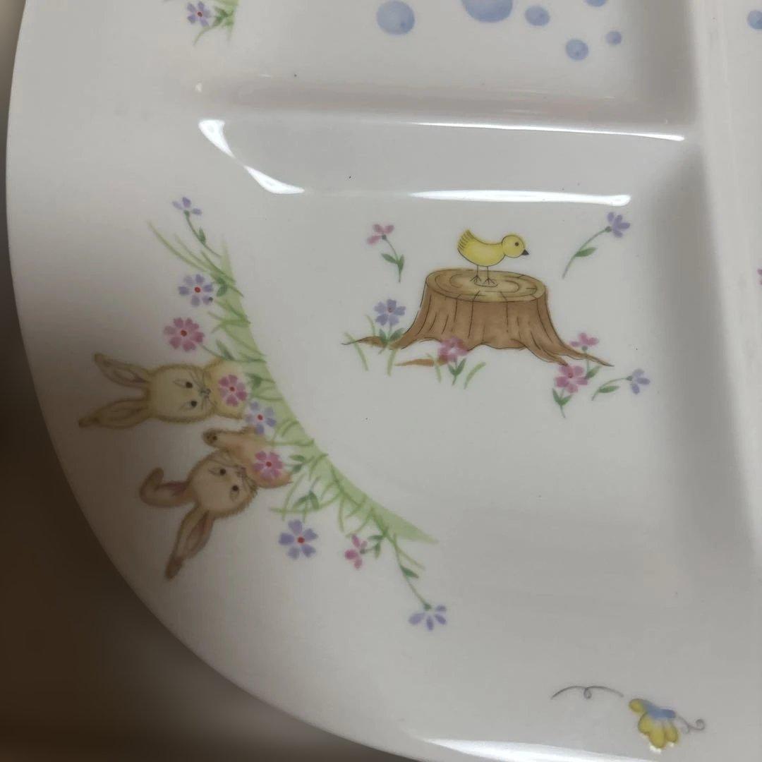レア　ナルミ NARUMI 仕切り皿 プレート ランチ 27cm 2枚ティーンズ