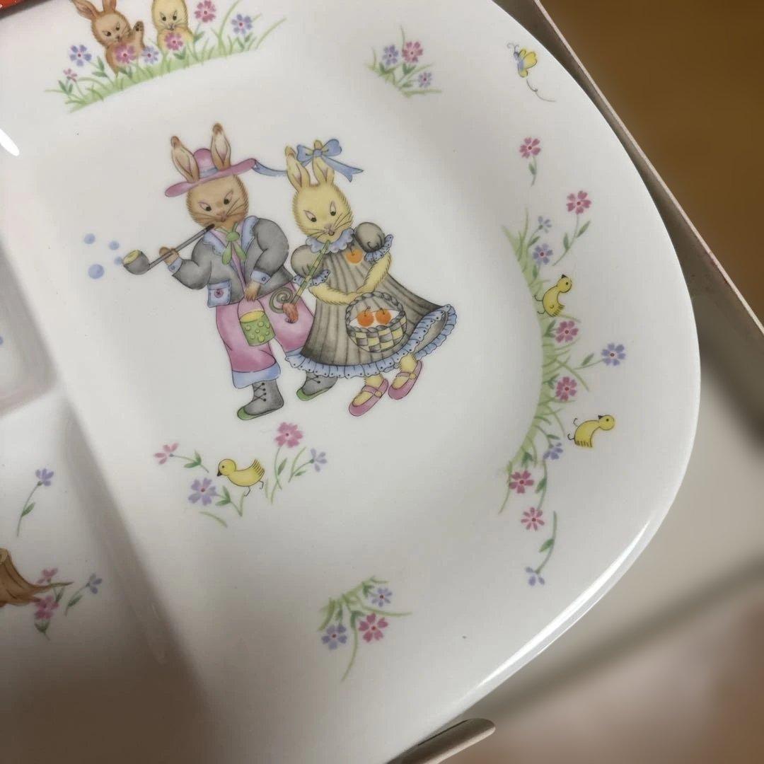 レア　ナルミ NARUMI 仕切り皿 プレート ランチ 27cm 2枚ティーンズ