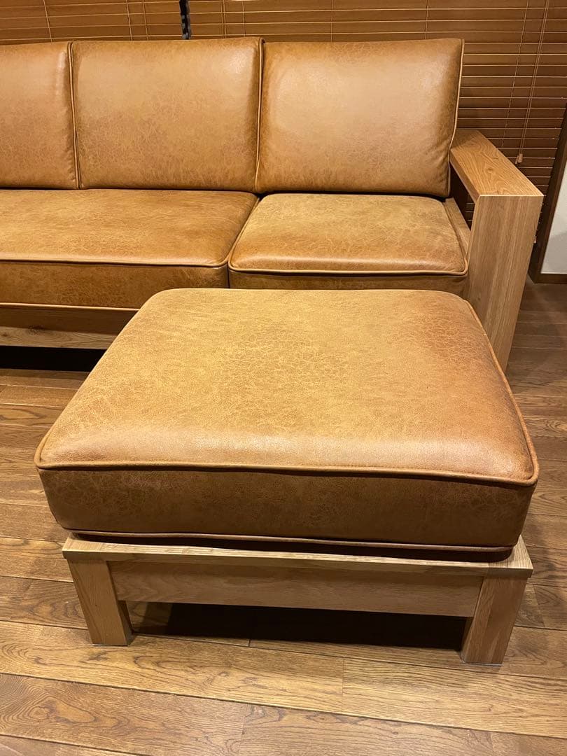 関家具　CopainsⅡ コパンII カウチソファ　レザーテックス　【本体】