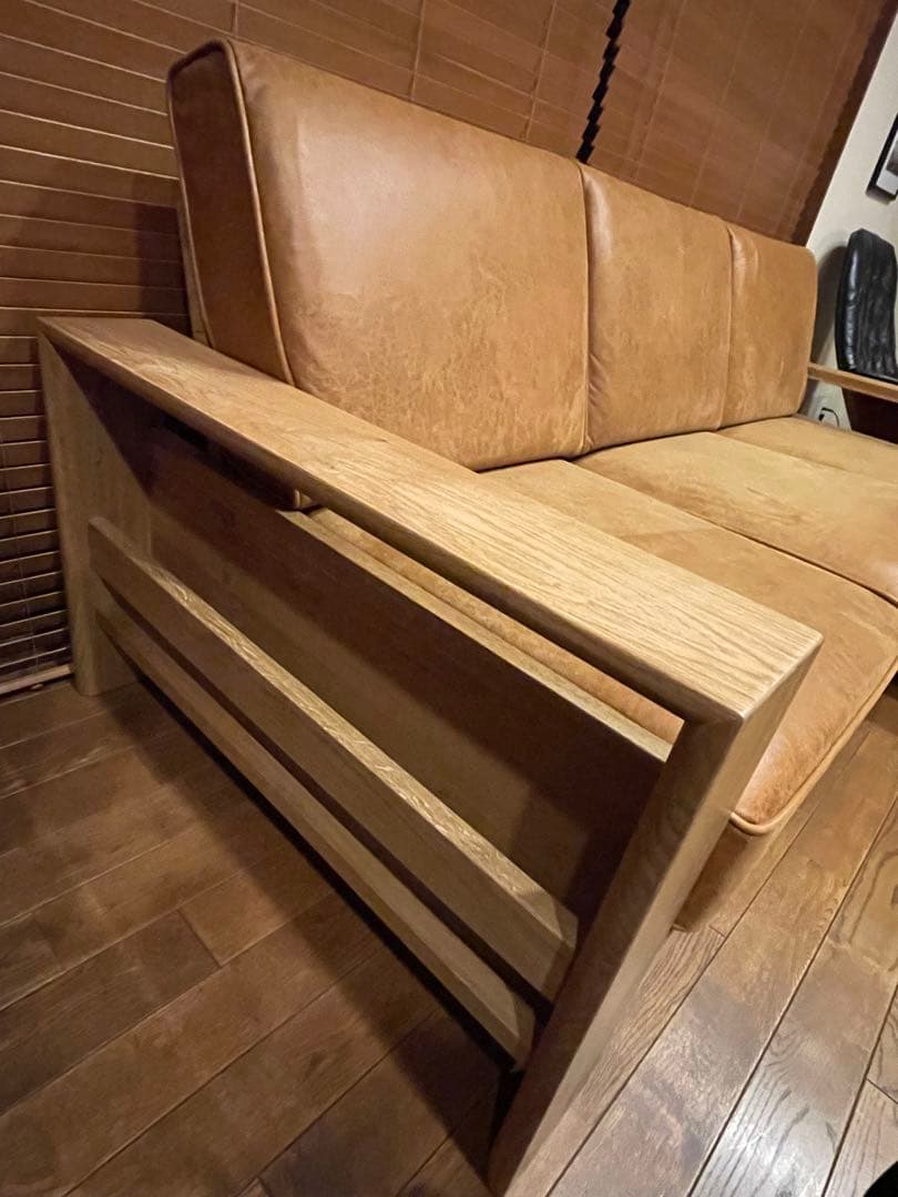 関家具　CopainsⅡ コパンII カウチソファ　レザーテックス　【本体】