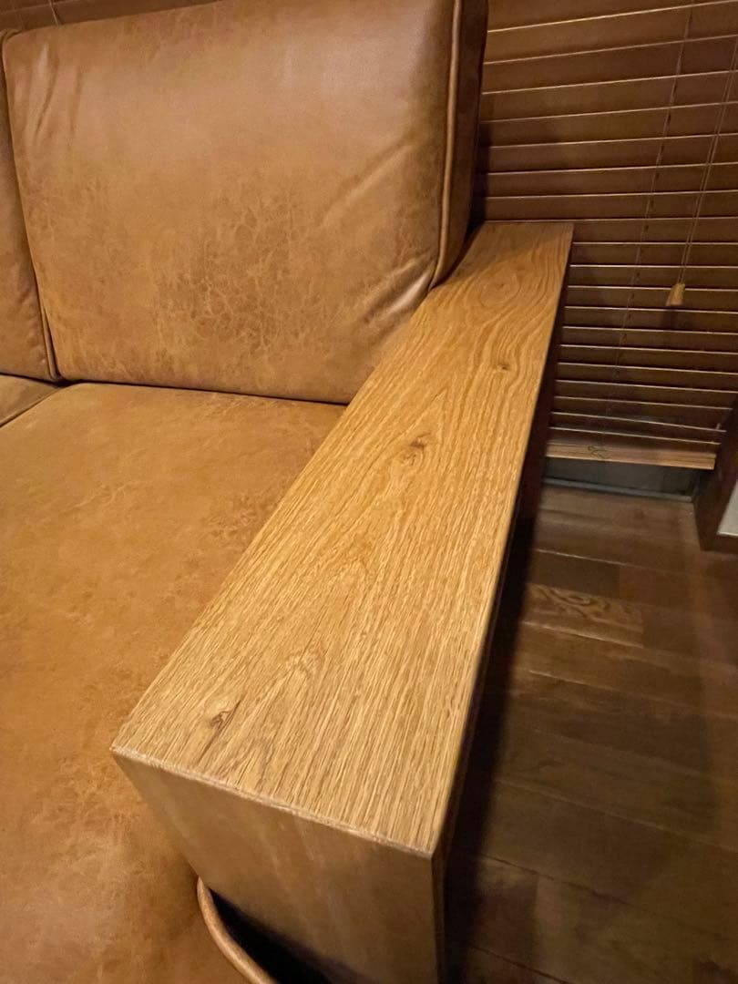 関家具　CopainsⅡ コパンII カウチソファ　レザーテックス　【本体】