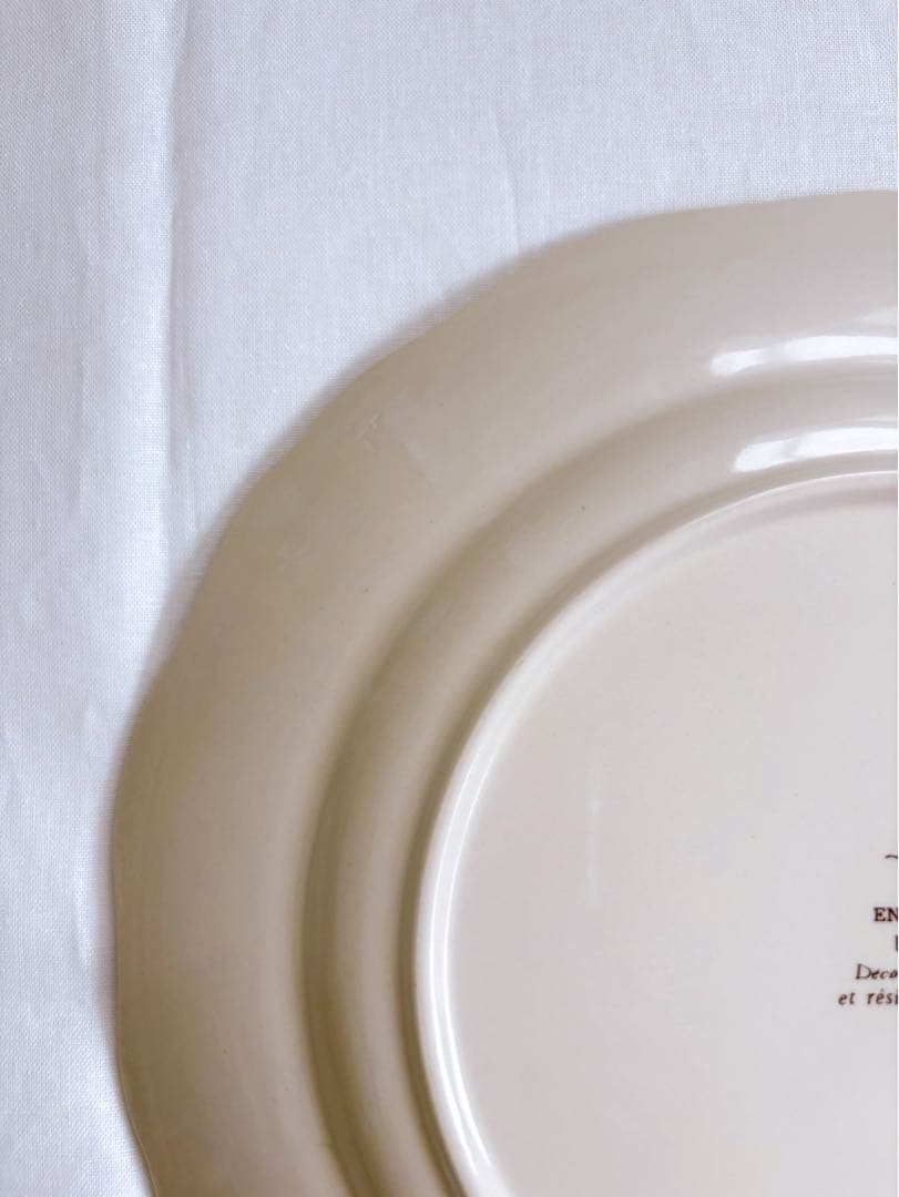 フランスブロカント　Saregueminesディナープレート