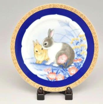 香蘭社　うさぎ　兎　干支　新品✨️美品　イヤープレート