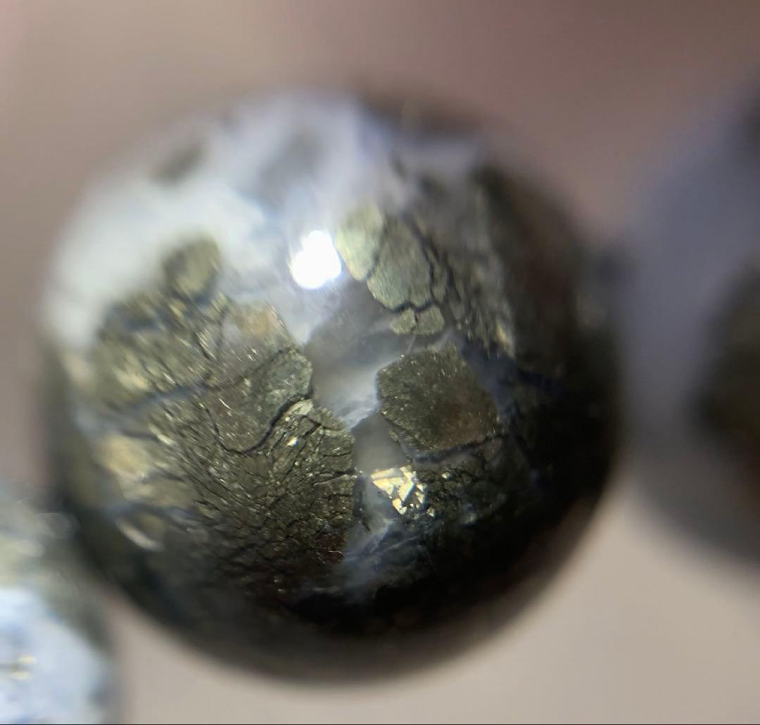 ⭐️激レア⭐️パイライト共生クォーツ　ブレスレット　パワーストーン　ペルー産