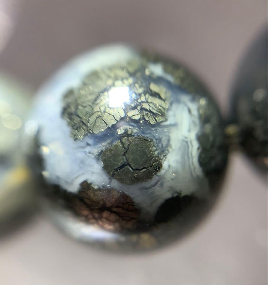 ⭐️激レア⭐️パイライト共生クォーツ　ブレスレット　パワーストーン　ペルー産