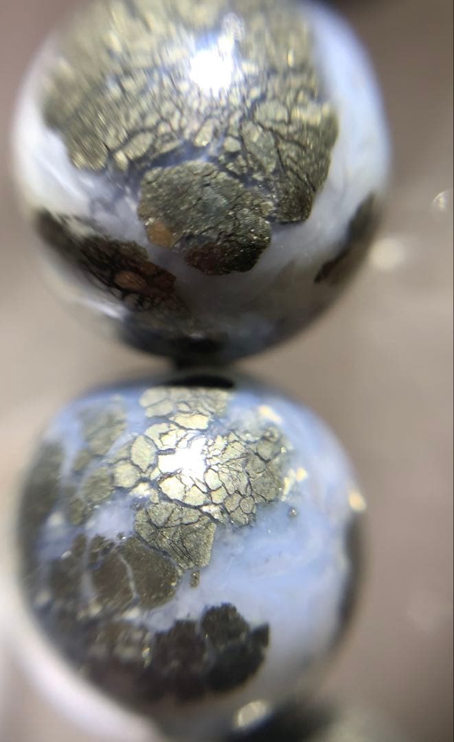 ⭐️激レア⭐️パイライト共生クォーツ　ブレスレット　パワーストーン　ペルー産