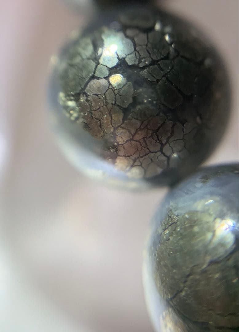 ⭐️激レア⭐️パイライト共生クォーツ　ブレスレット　パワーストーン　ペルー産