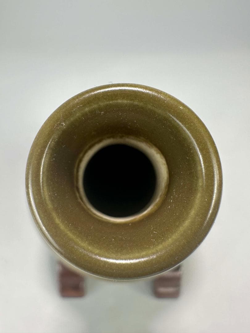 UM12U 中国美術　蕎麦釉　茶葉末　瓢箪瓶　花瓶　唐物