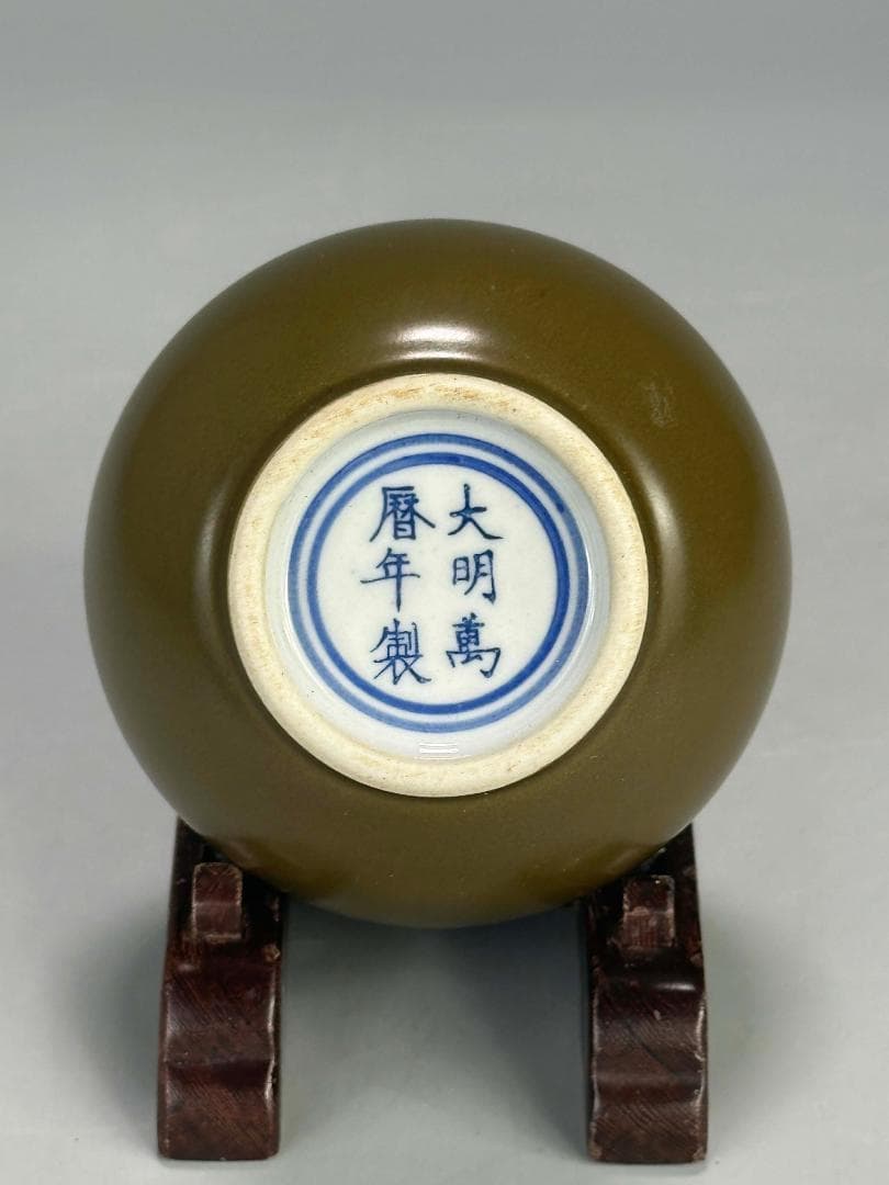 UM12U 中国美術　蕎麦釉　茶葉末　瓢箪瓶　花瓶　唐物