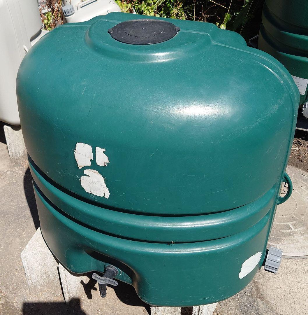 蛇口コック付き雨水タンク110L本体＋貯水に必要な付属品のセット【送料込み】