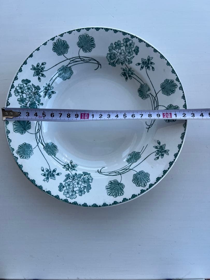 フランスアンティーク スーププレート　サルグミンヌ　ゼラニウム　B